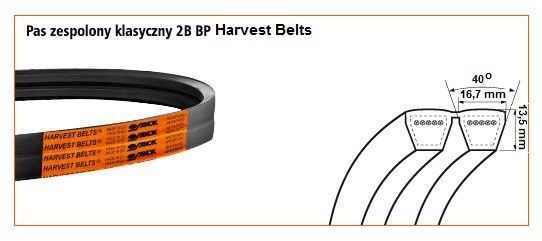 Pas klinowy 2B-4650 Harvest Belts 724180.0