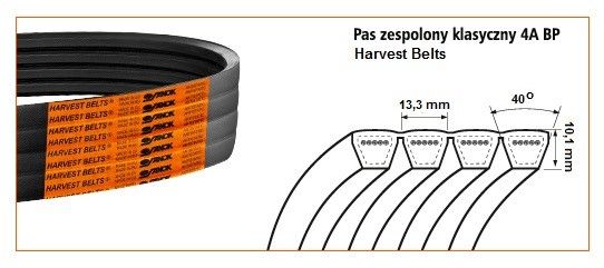 Pas klinowy 4A-2800 Harvest Belts 076403.1