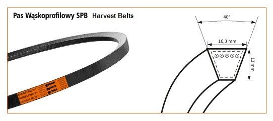 Pas klinowy SPB-1750 Harvest Belts 4254138857