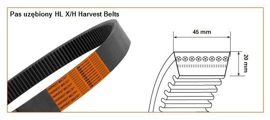 Pas klinowy HL-3473 Harvest Belts 817249